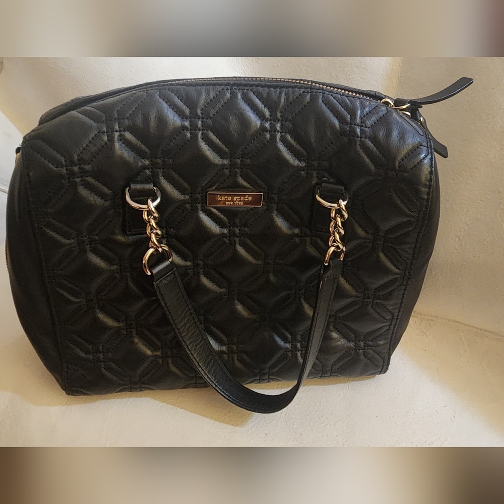 Kate Spade Black Quilted Shoulder Bag